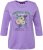 Ulla Popken Horticultural Graphic Floral Tee Pale Lilac - T-shirts imprimés pour femme - 
