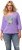 Ulla Popken Horticultural Graphic Floral Tee Pale Lilac - T-shirts imprimés pour femme - 