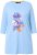 Ulla Popken Floral Motif 3/4 Sleeve Tunic Tee Light Blue - T-shirts imprimés pour femme - 