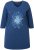 Ulla Popken Floral Print 3/4 Sleeve V-Neck Tee Mint Green - T-shirts imprimés pour femme - 