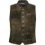 jP1880 Finest Goat Suede Traditional Vest Dark Brown - Trachten & Oktoberfest - Tenues Oktoberfest en grandes tailles (Trachten)