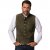 jP1880 Finest Goat Suede Traditional Vest Dark Brown - Trachten & Oktoberfest - Tenues Oktoberfest en grandes tailles (Trachten)