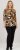 Scandinavian Caramel Flowers Blouse Orange and Brown - T-shirts imprimés pour femme -
