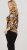 Scandinavian Caramel Flowers Blouse Orange and Brown - T-shirts imprimés pour femme -