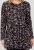 Scandinavian Caramel Flower Petals Tunic Copper and Blue - T-shirts imprimés pour femme - 