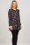 Scandinavian Caramel Flower Petals Tunic Copper and Blue - T-shirts imprimés pour femme - 