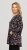 Scandinavian Caramel Flower Petals Tunic Copper and Blue - T-shirts imprimés pour femme - 