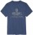 Adamo Sandro Regular fit Slub effect T-shirt Indigo Blue - T-shirts - T-shirts Homme Grande Taille