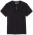 Adamo Silas Regular fit Serafino T-shirt Black - T-shirts - T-shirts Homme Grande Taille