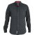 D555 Taylor Long Sleeve Shirt Charcoal - Chemises - Chemises Grandes Tailles Hommes