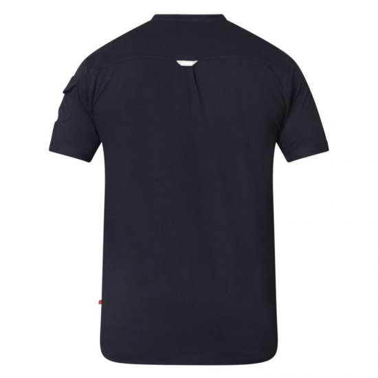 D555 Archer Collarless Shirt Black - Chemises - Chemises Grandes Tailles Hommes