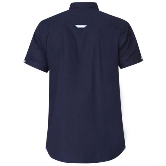 D555 Tim Short Sleeve Shirt Navy - Chemises - Chemises Grandes Tailles Hommes