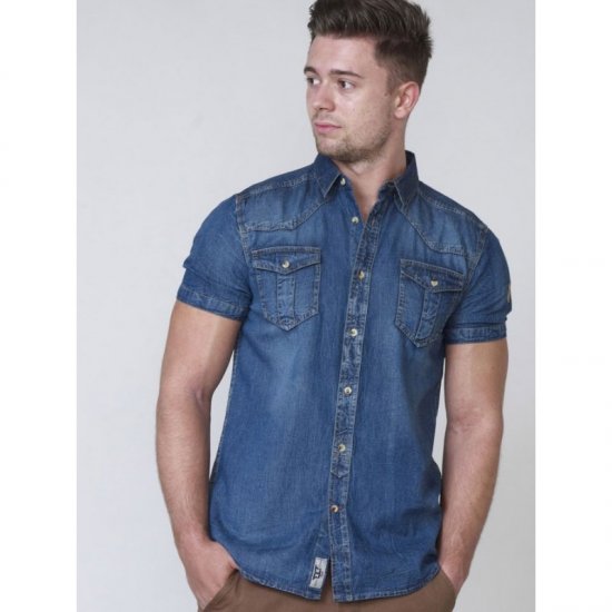 D555 Mike Denim Shirt - Chemises - Chemises Grandes Tailles Hommes