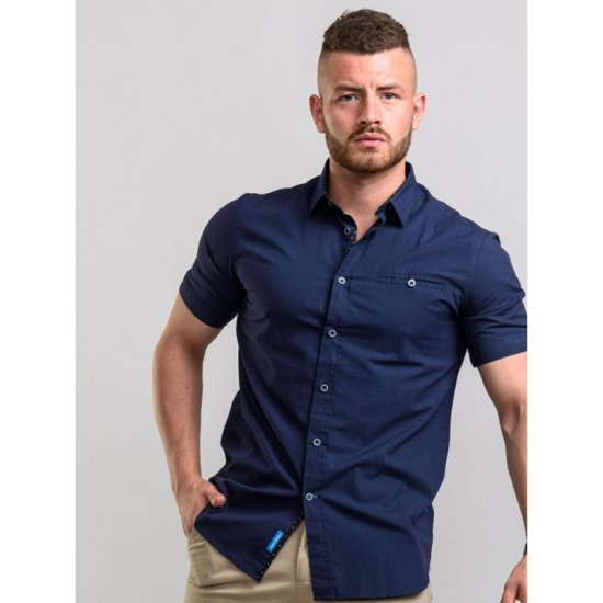 D555 Wesson Shirt Navy - Chemises - Chemises Grandes Tailles Hommes