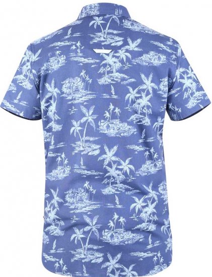 D555 WHITSBURY Hawaiian Print Shirt - Chemises - Chemises Grandes Tailles Hommes