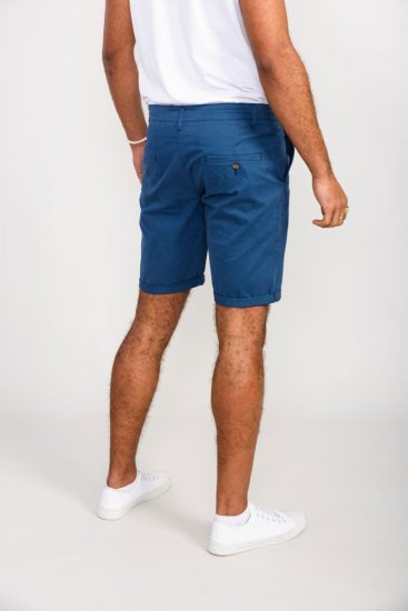 D555 Nelson Stretch Chino Shorts Blue - Shorts - Shorts hommes grande taille