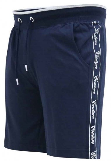 D555 Brantham Couture Elasticated Waistband Shorts Navy - Pantalons/shorts de survêtement - Survêtement/jogging grandes tailles