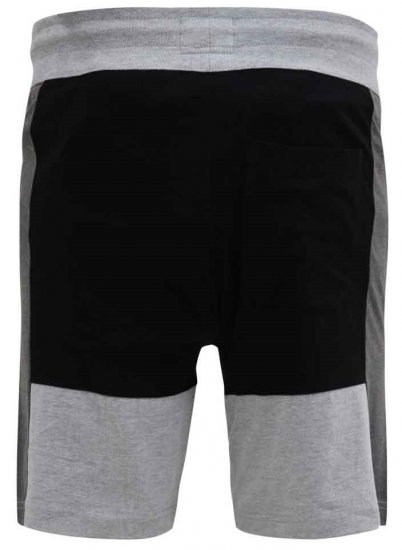 D555 Kirton Couture Elasticated Waistband Shorts Black/Charcoal - Pantalons/shorts de survêtement - Survêtement/jogging grandes tailles