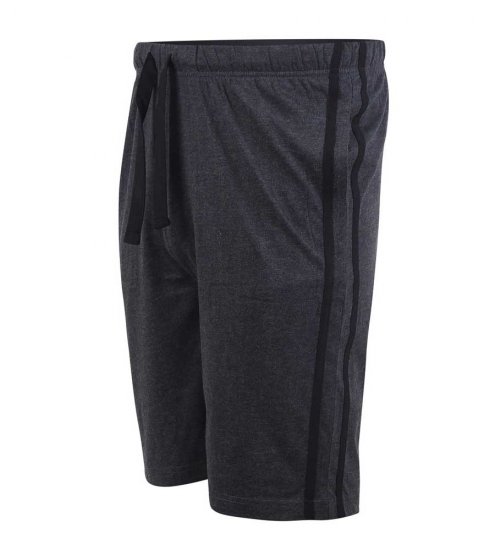 D555 Ryan Jersey Shorts 2-pack Black/Charcoal - Pantalons/shorts de survêtement - Survêtement/jogging grandes tailles
