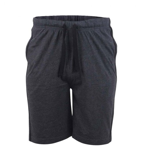 D555 Ryan Jersey Shorts 2-pack Black/Charcoal - Pantalons/shorts de survêtement - Survêtement/jogging grandes tailles