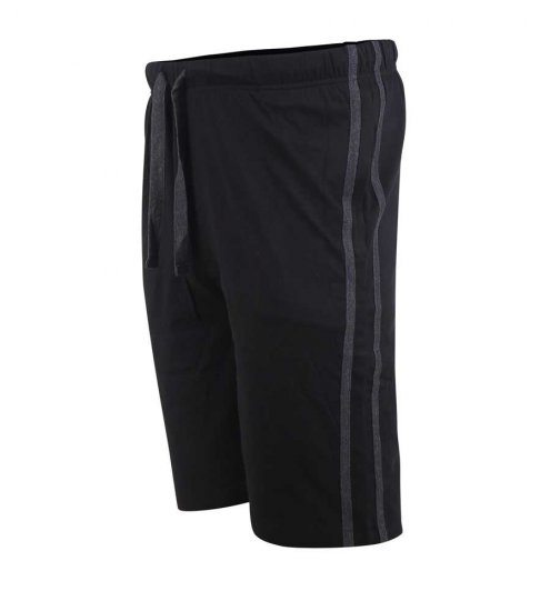 D555 Ryan Jersey Shorts 2-pack Black/Charcoal - Pantalons/shorts de survêtement - Survêtement/jogging grandes tailles