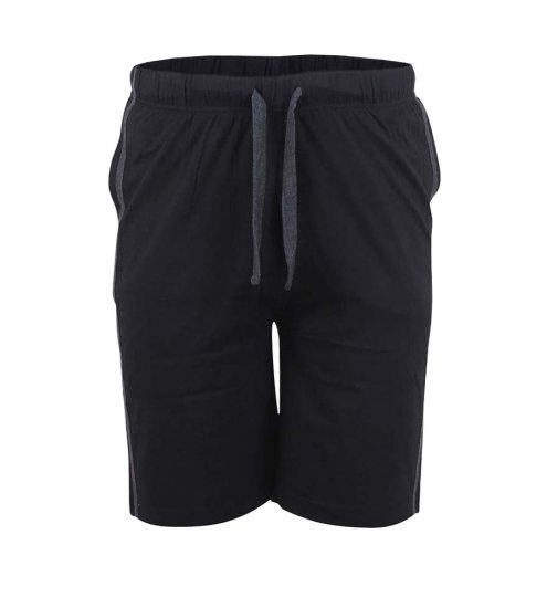 D555 Ryan Jersey Shorts 2-pack Black/Charcoal - Pantalons/shorts de survêtement - Survêtement/jogging grandes tailles