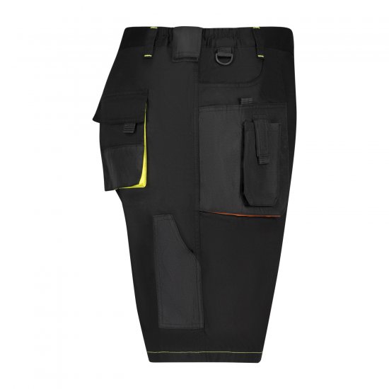 Adamo 109120 Short De Travail Noir - Vêtements de travail - Vêtements de travail grandes tailles