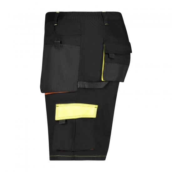 Adamo 109120 Short De Travail Noir - Vêtements de travail - Vêtements de travail grandes tailles