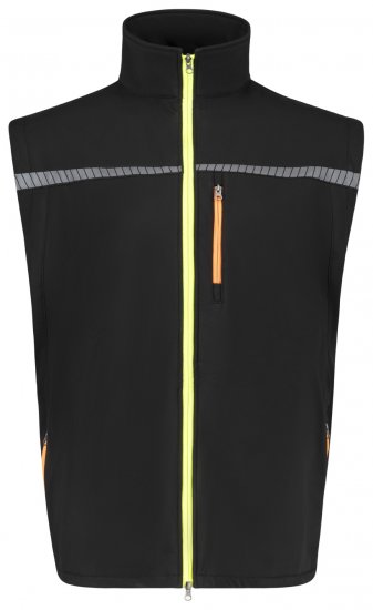 Adamo 109134 Gilet Softshell Noir - Vêtements de travail - Vêtements de travail grandes tailles
