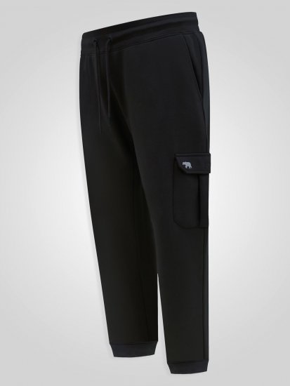 D555 Dexter 1 Cargo Jogger With Bear Embroidery TALL Noir - TALL pantalons de survêtement - Joggings TALL pour hommes grands