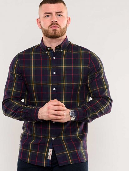 D555 Gladstone Check Button Down Collar Shirt - Chemises - Chemises Grandes Tailles Hommes