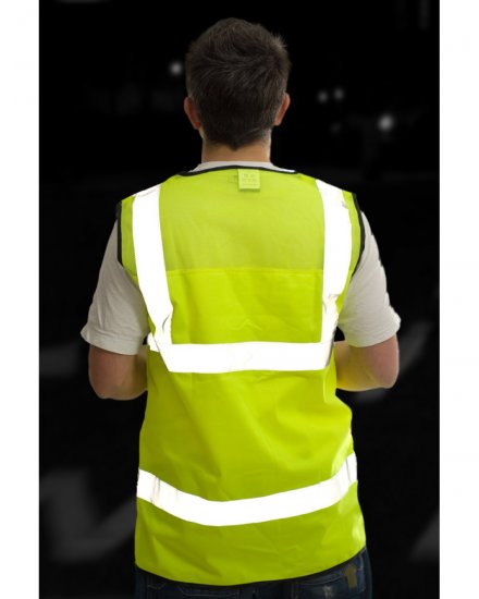 Leo Velator Mesh Back Waistcoat Hi-Vis Yellow - Vêtements de travail - Vêtements de travail grandes tailles
