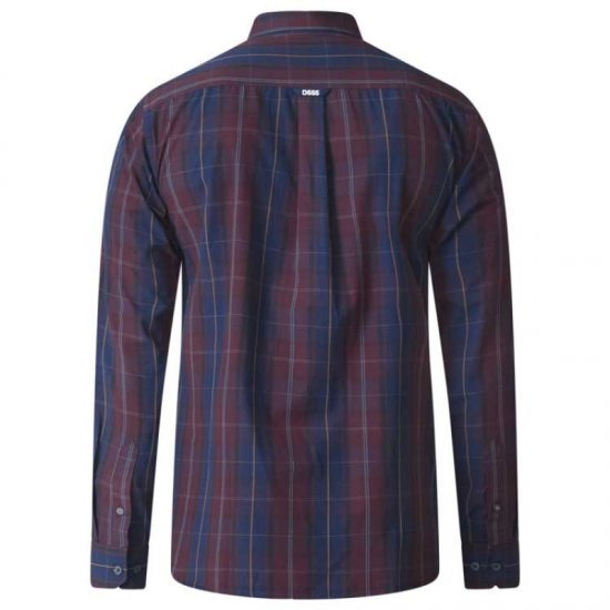 D555 Grady Long Sleeve Check Shirt - Chemises - Chemises Grandes Tailles Hommes