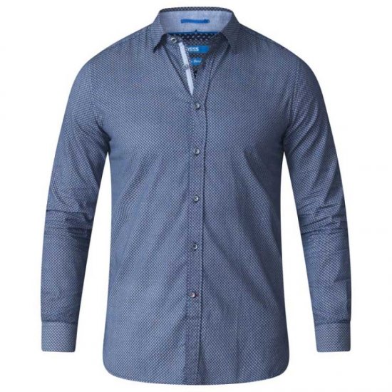 D555 Kermit Long Sleeve Printed Shirt - Chemises - Chemises Grandes Tailles Hommes