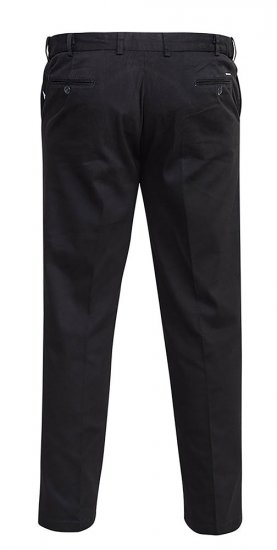 D555 Bruno Stretch Chino pants with Extenda Waist Black - Jeans et pantalons - Jeans et Pantalons grande taille 