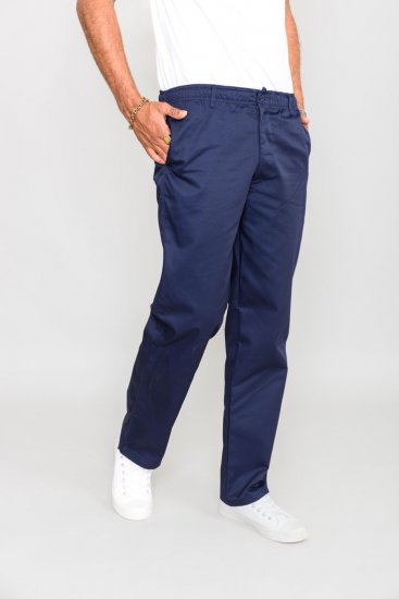 D555 Basilio Pants with elasticated waist Navy - Jeans et pantalons - Jeans et Pantalons grande taille 