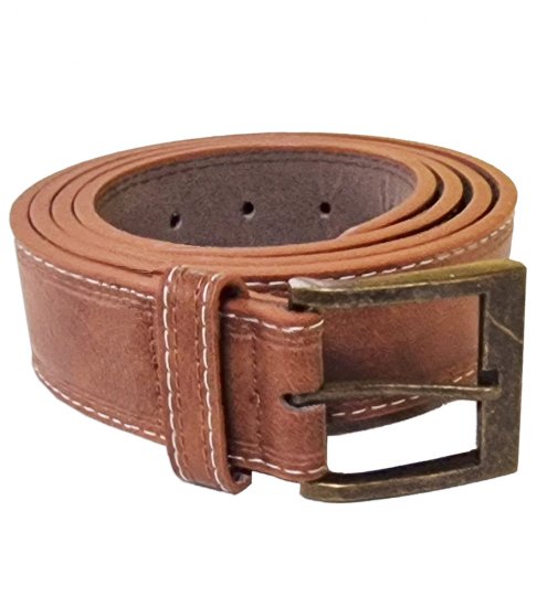 D555 Dylan Tan Bonded Leather Belt - Ceintures - Ceintures grandes tailles pour hommes