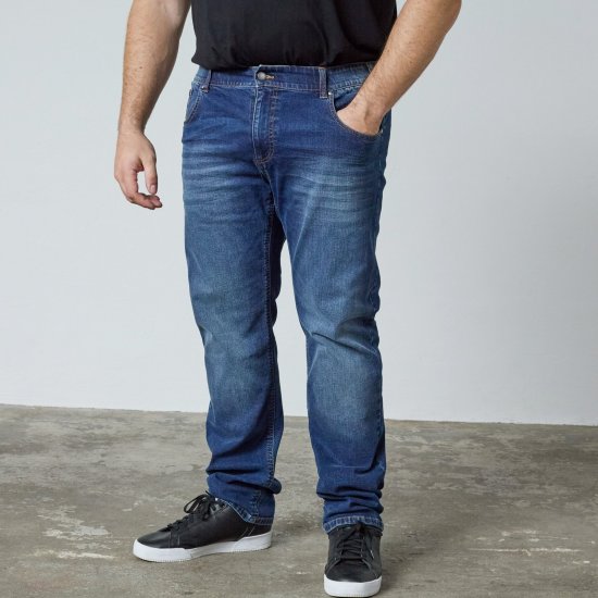 North Latitude Jeans Jack Blue Used Wash - Vestes - Vestes homme grandes tailles