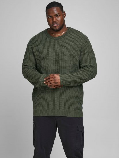 Jack & Jones JCOBRANDON Knit Forest - Sweatshirts & hoodies - Sweatshirts/Hoodies grande taille homme