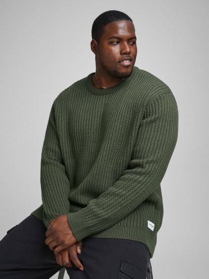 Jack & Jones JCOBRANDON Knit Forest - Sweatshirts & hoodies - Sweatshirts/Hoodies grande taille homme