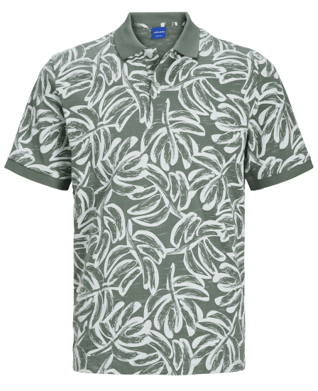 Jack & Jones JORLAFAYETTE AOP Polo Laurel Wreath - Polos - Polos homme grande taille