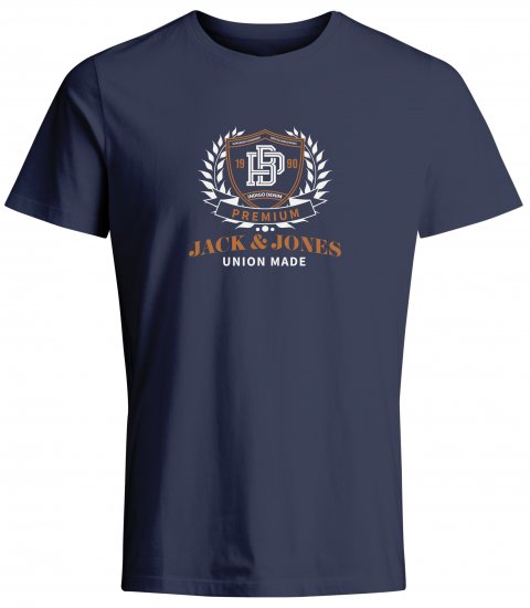 Jack & Jones JPRBLUCAMERON T-Shirt Captains Blue - T-shirts - T-shirts Homme Grande Taille