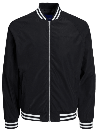 Jack & Jones JORLUCCA BOMBER Jacket Black - Vestes - Vestes homme grandes tailles