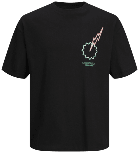 Jack & Jones JORVIVID T-Shirt Black - T-shirts - T-shirts Homme Grande Taille