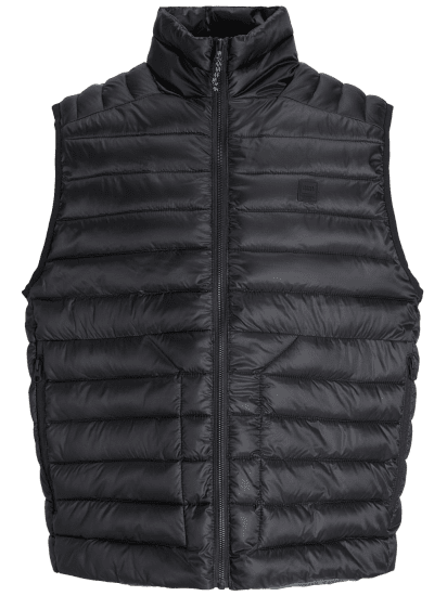 Jack & Jones Prime Light Puffer Gilet Vest Black - Gilets sans manches - Gilets grandes tailles
