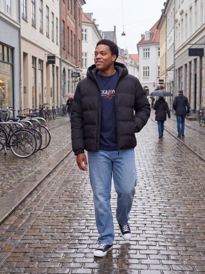 Jack & Jones Sage Doudoune Noir - Vestes - Vestes homme grandes tailles