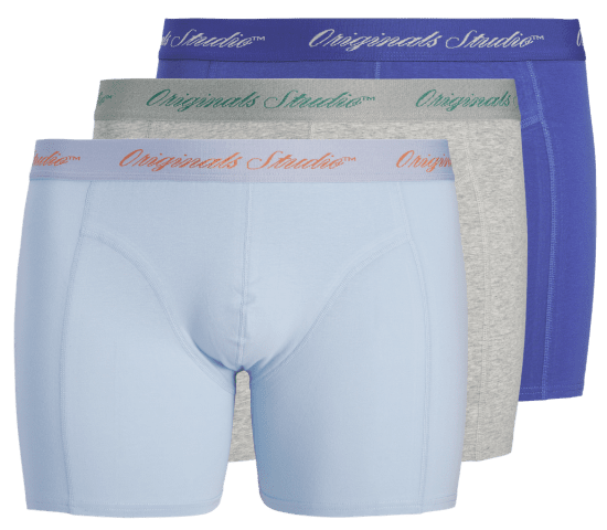 Jack & Jones Jacnorrebro Boxers Unis Lot De 3 Bleu - Sous-vêtements & bain - Sous-vêtements Grande Taille