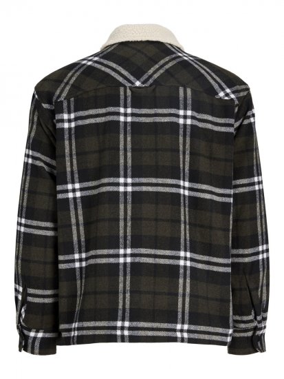 Jack & Jones Zac Teddy Surchemise Vert - Vestes - Vestes homme grandes tailles