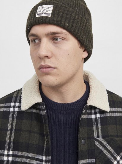 Jack & Jones Zac Teddy Surchemise Vert - Vestes - Vestes homme grandes tailles