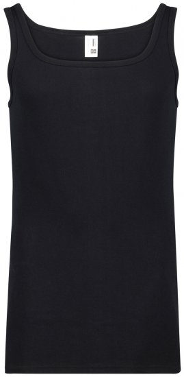 Adamo Royal Fine Ribbed Undershirt Black - Sous-vêtements & bain - Sous-vêtements Grande Taille